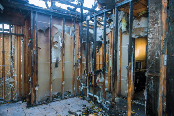 Professional Fire Damage Assessment technician working in Bellaire, OH